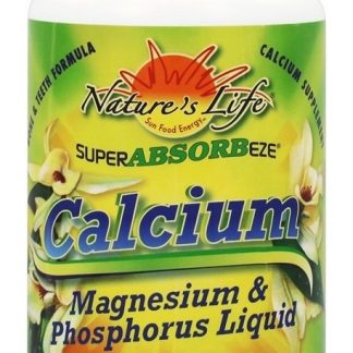 Super ABSORBeeze Cálcio Magnésio Fósforo Baunilha Líquida - 32 fl. oz. Nature's Life