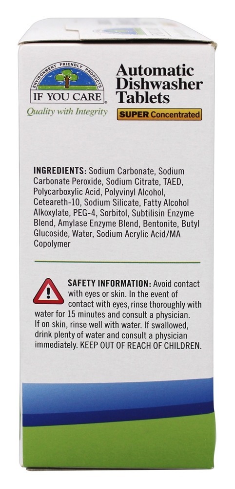 Lava-louças automáticas, livres e transparentes - 18.3 oz. If You Care - Imagem 2