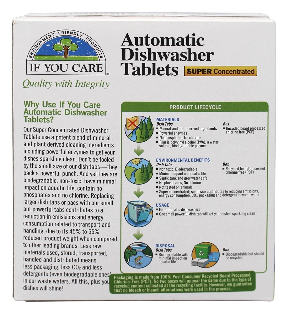 Lava-louças automáticas, livres e transparentes - 18.3 oz. If You Care - Imagem 3