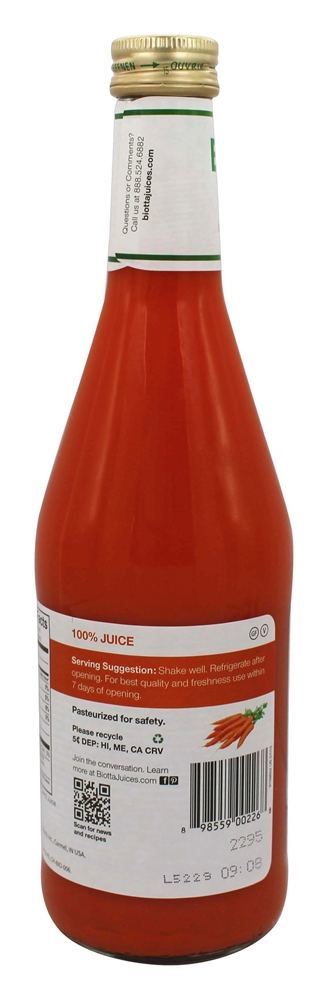 Suco de cenoura orgânica - 16.9 fl. oz. Biotta - Imagem 3