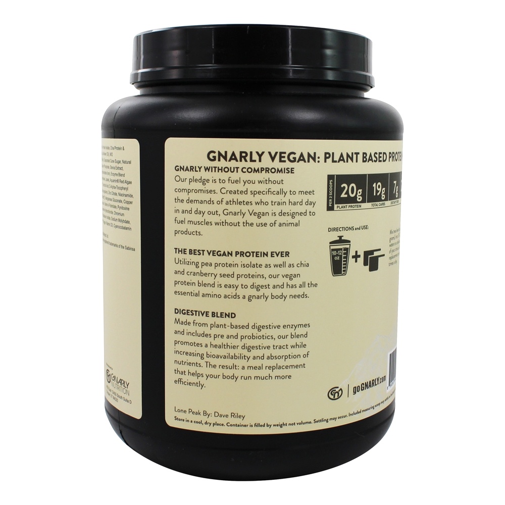 Baunilha em pó para substituição de farelo de proteína vegetal vegana - 28.2 oz. Gnarly Nutrition - Imagem 4