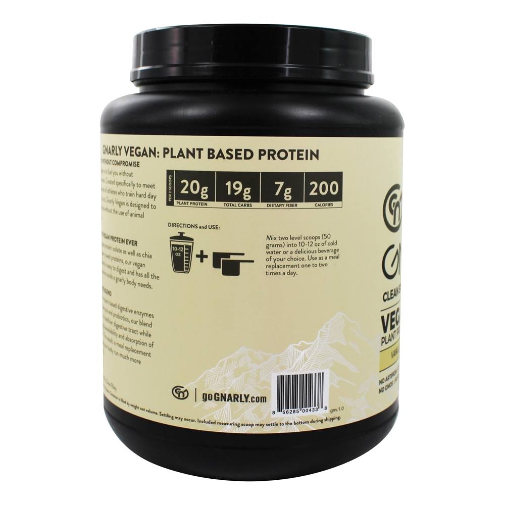 Baunilha em pó para substituição de farelo de proteína vegetal vegana - 28.2 oz. Gnarly Nutrition - Imagem 5