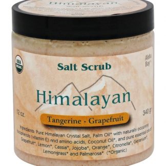 Organic Himalayan Salt Esfregue a Toranja Tangerina - 12 oz. Aloha Bay