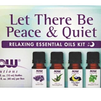 Que haja um Kit de Óleos Essenciais de Paz e Relaxamento Tranquilo - 4 Frasco (s) NOW Foods