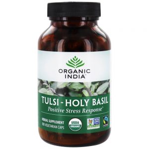 Tulsi-Holy Basil orgânico - Cápsulas vegetarianas 180 Organic India