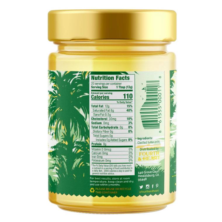 Manteiga Esclarecida Ghee Original - 9 oz. 4th & Heart - Imagem 2