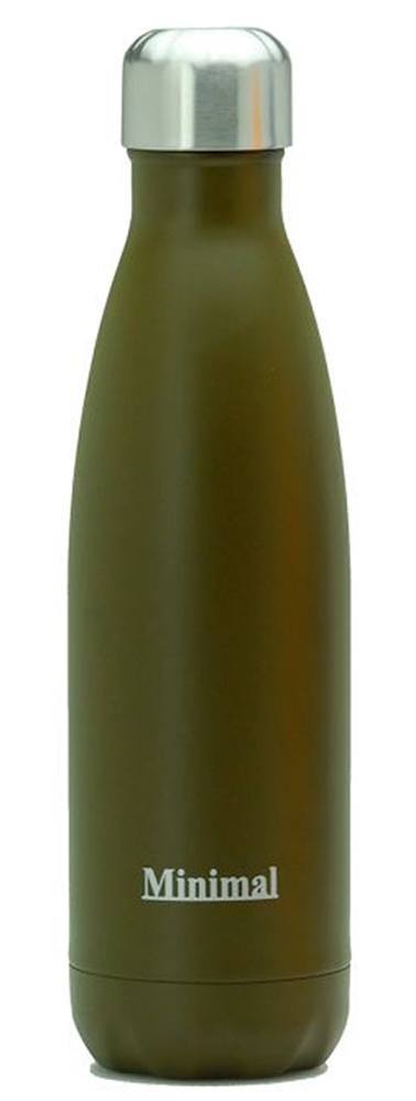 Garrafa de Água Isolada Marrom - 17 oz. Minimal