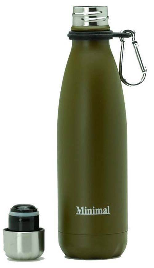 Garrafa de Água Isolada Marrom - 17 oz. Minimal - Imagem 2