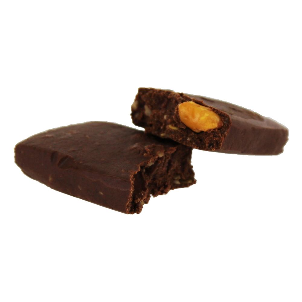 Barra de proteína de ervilha vegan Chocolate + Torta de cereja + pistache - 1.6 oz. Bhu Fit - Imagem 4