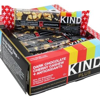 Mais Antioxidante Nutrição Barras Caixa Escuro Chocolate Cereja Caju - 12 Barras Kind Bar