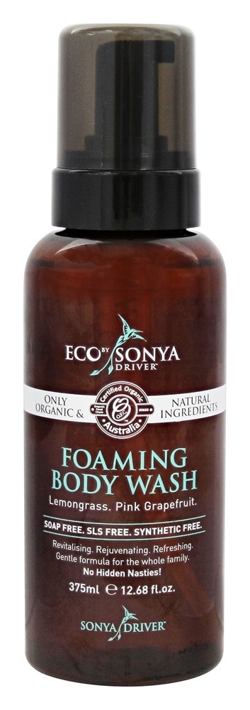 Eco por lavagem de corpo de espuma de motorista Sonya - 12.68 fl. oz. Eco Tan