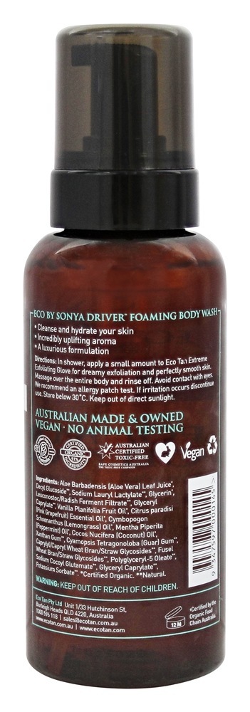 Eco por lavagem de corpo de espuma de motorista Sonya - 12.68 fl. oz. Eco Tan - Imagem 2