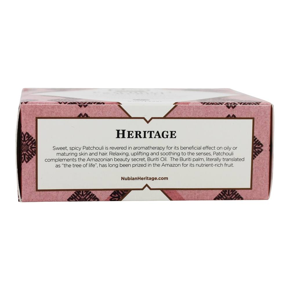 Sabonete em barra Patchouli & Buriti - 5 oz. Nubian Heritage - Imagem 5