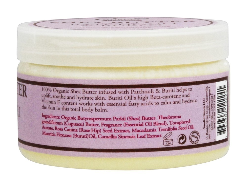 Manteiga de Karité Orgânica Patchouli & Buriti - 4 oz. Nubian Heritage - Imagem 2