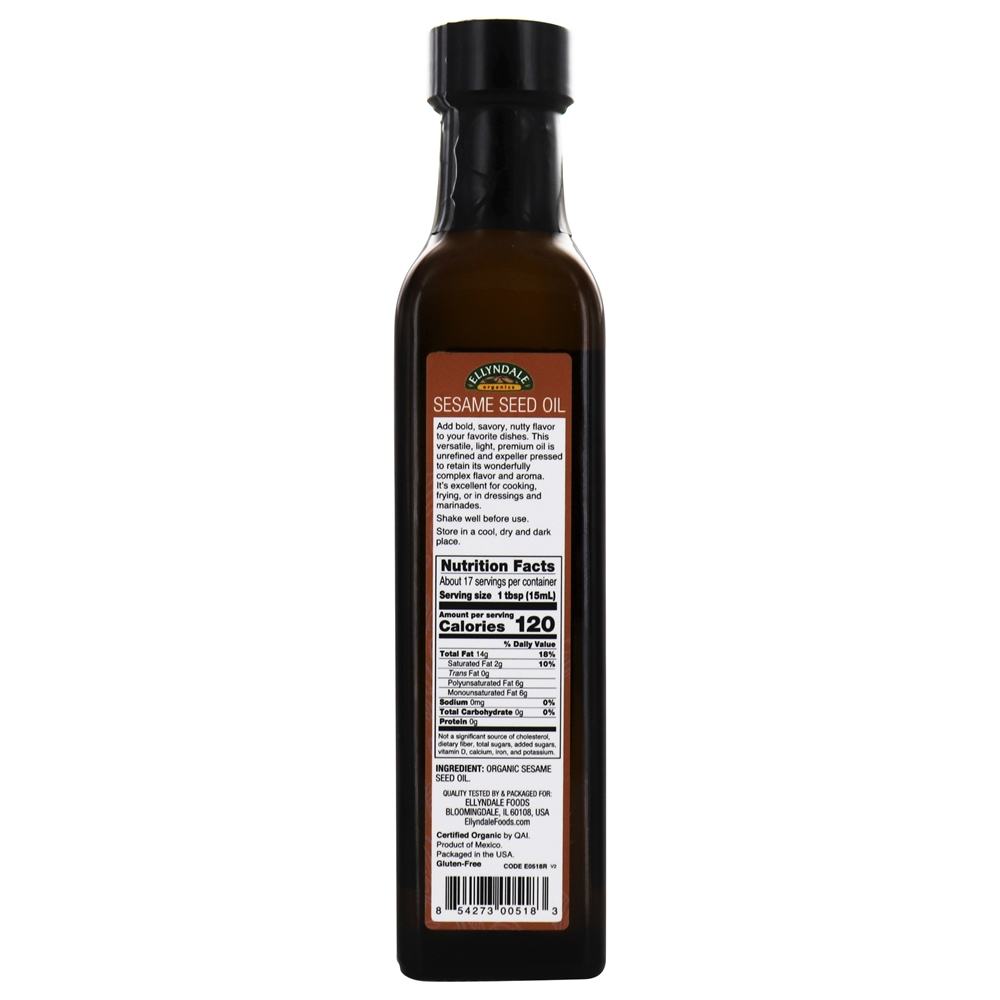 Semente de gergelim extra virgem orgânico - 8.45 oz. Ellyndale Foods - Imagem 2
