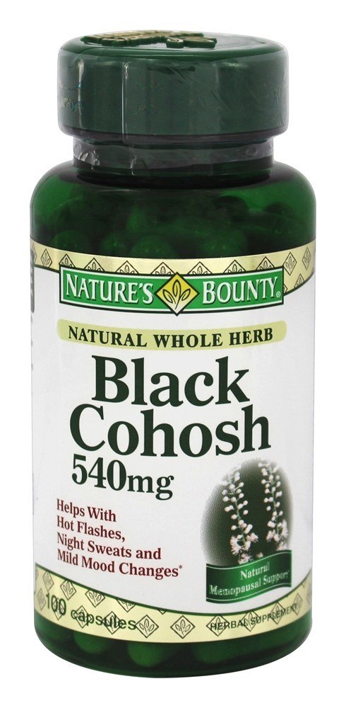 Natural Inteiro Erva Preto Cohosh 540 mg. - Cápsulas 100 Nature's Bounty