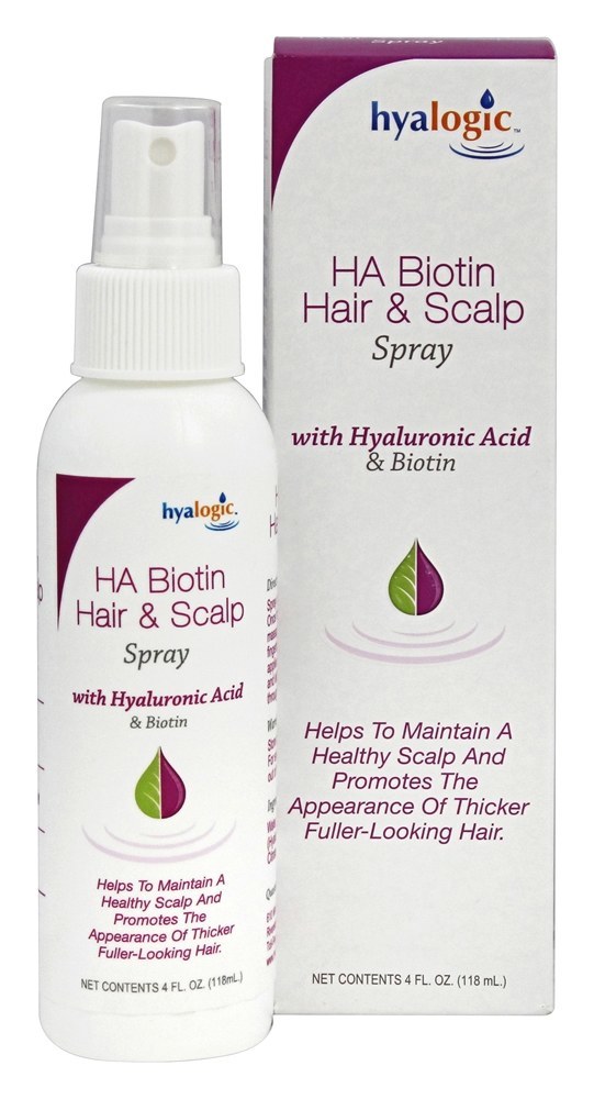 HA Biotina Cabelo & Couro cabeludo Spray - 4 fl. oz. Hyalogic - Imagem 2
