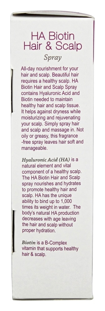 HA Biotina Cabelo & Couro cabeludo Spray - 4 fl. oz. Hyalogic - Imagem 4