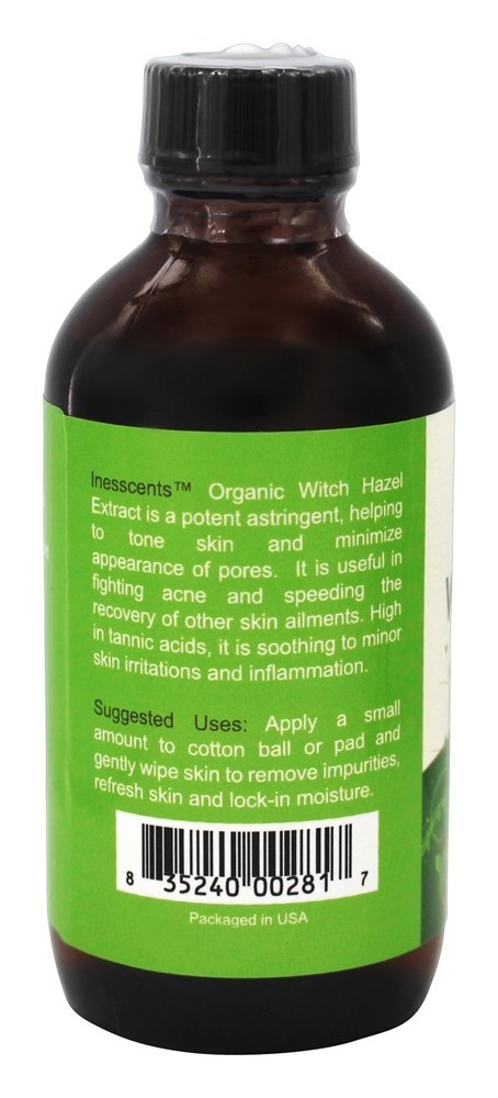 Extrato de hamamélis orgânicos - 4 fl. oz. Inesscents Aromatic Botanicals - Imagem 3