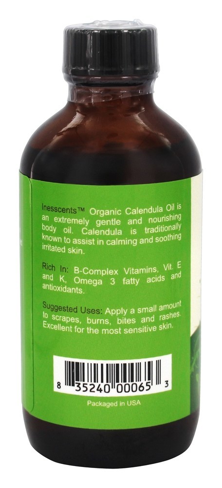 Óleo De Calêndula Orgânica - 4 fl. oz. Inesscents Aromatic Botanicals - Imagem 3