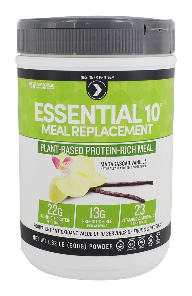 Essencial 10 Substituto de Refeição Madagascar Vanilla - 1.32 lb. Designer Protein
