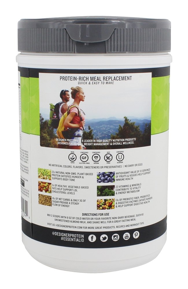 Essencial 10 Substituto de Refeição Madagascar Vanilla - 1.32 lb. Designer Protein - Imagem 3