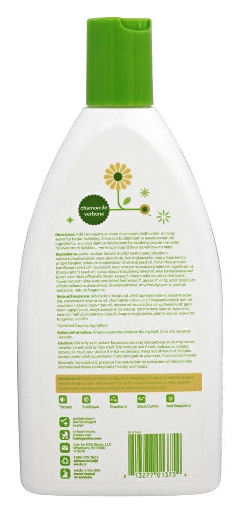 Banho de espuma de camomila Verbena - 20 fl. oz. Ba - Imagem 2