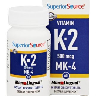 Vitamina K2 500 mcg. - 60 Tablets de dissolução rápida Superior Source