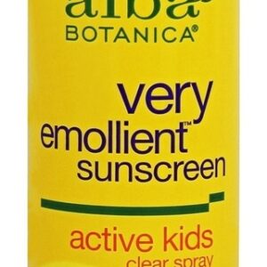 Protetor Solar Muito Emoliente Spray Ativo para Crianças Clear 50 SPF - 6 fl. oz. Alba Botanica