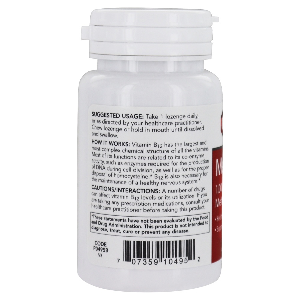 Metil B12 1000 mcg. - 100 Pastilhas Protocol For Life Balance - Imagem 4