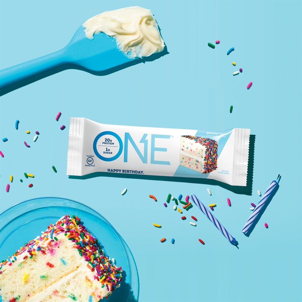 Bolo de aniversário de uma barra de proteína - 2.12 oz. Anteriormente OhYeah! Uma barra ISS Research - Imagem 5