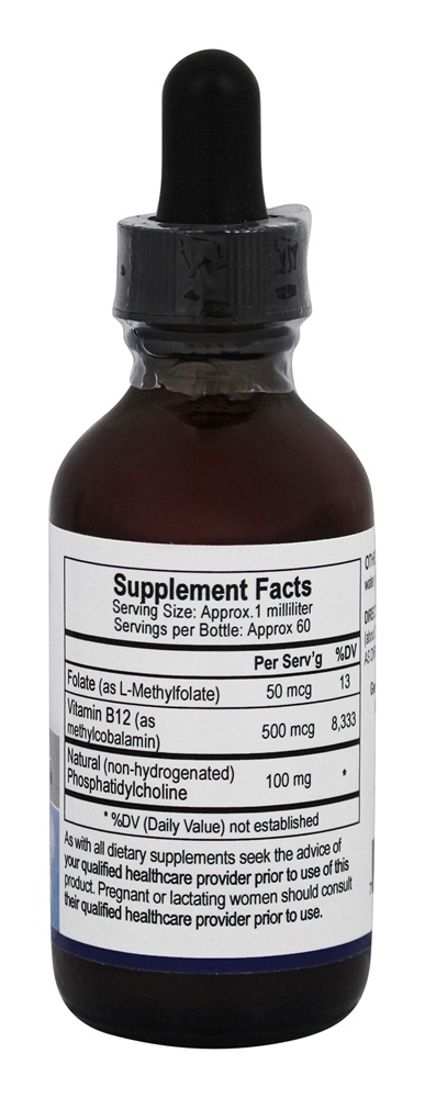 B12 / Metilfolato Lipossomal - 2 oz. Empirical Labs - Imagem 2