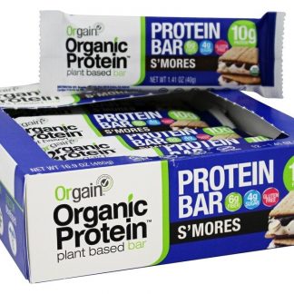 Bar de Plantas Orgânicas à Base de Proteína S'mores - 12 Barras Orgain