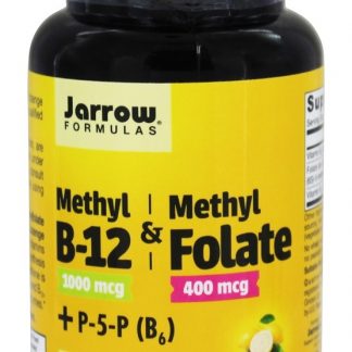 Metil B12 & Metilfolato Sabor Limão - 100 Pastilhas Jarrow Formulas