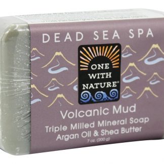 Vulcânico Lama Triplo Moído Mineral Bar Sabão Argan óleo & Karité Manteiga - 7 oz. One With Nature