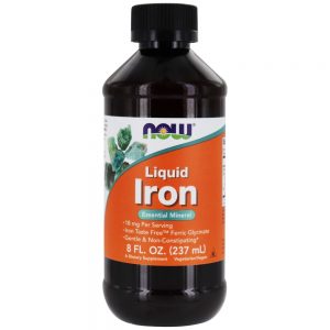 Líquido de Ferro 18 mg. - 8 fl. oz. NOW Foods
