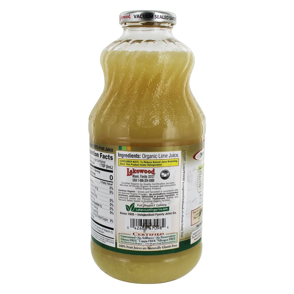 Pure Organic Juice Lime - 32 fl. oz. Lakewood - Imagem 2