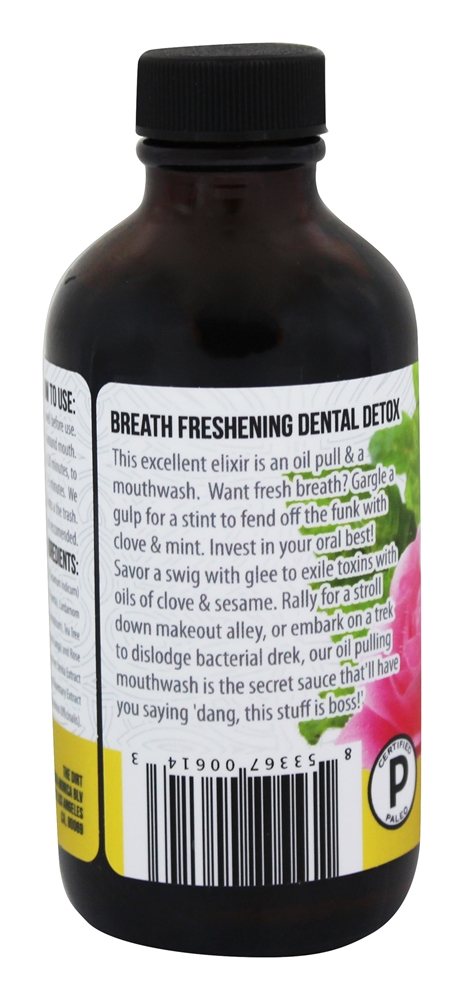óleo Puxando Bochechos Melado Rosa, Dente de alho & Hortelã - 4 fl. oz. The Dirt - Imagem 3