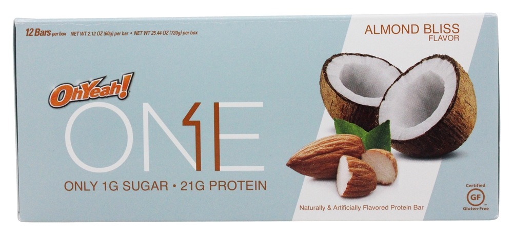 ONE Protein Bar Almond Bliss - 12 Bares Anteriormente OhYeah! Uma barra ISS Research - Imagem 6
