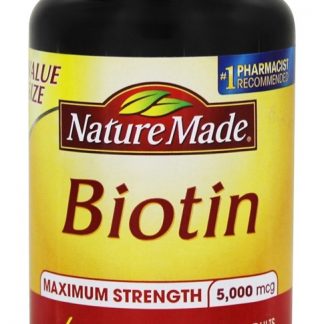 Biotina de Força Máxima 5000 mcg. - 120 Softgels Nature Made