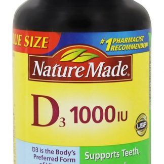 Vitamina D3 1000 UI - 180 Softgels líquidos Nature Made