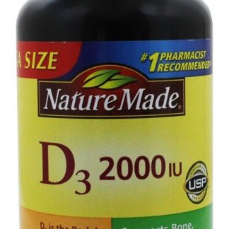 Vitamina D3 2000 UI - 400 Tablets Nature Made
