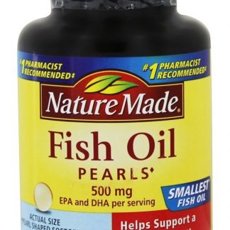Pérolas de óleo de peixe 500 mg. - 90 Softgels líquidos Nature Made