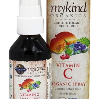 mykin Orgânicos Vitamina C Spray Cereja-Tangerina - 2 fl. oz. Garden of Life