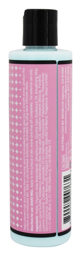 Ferido íntimo Barbear Creme Baunilha, Açúcar & Doce Ervilha - 8 fl. oz. Sensuva - Imagem 2