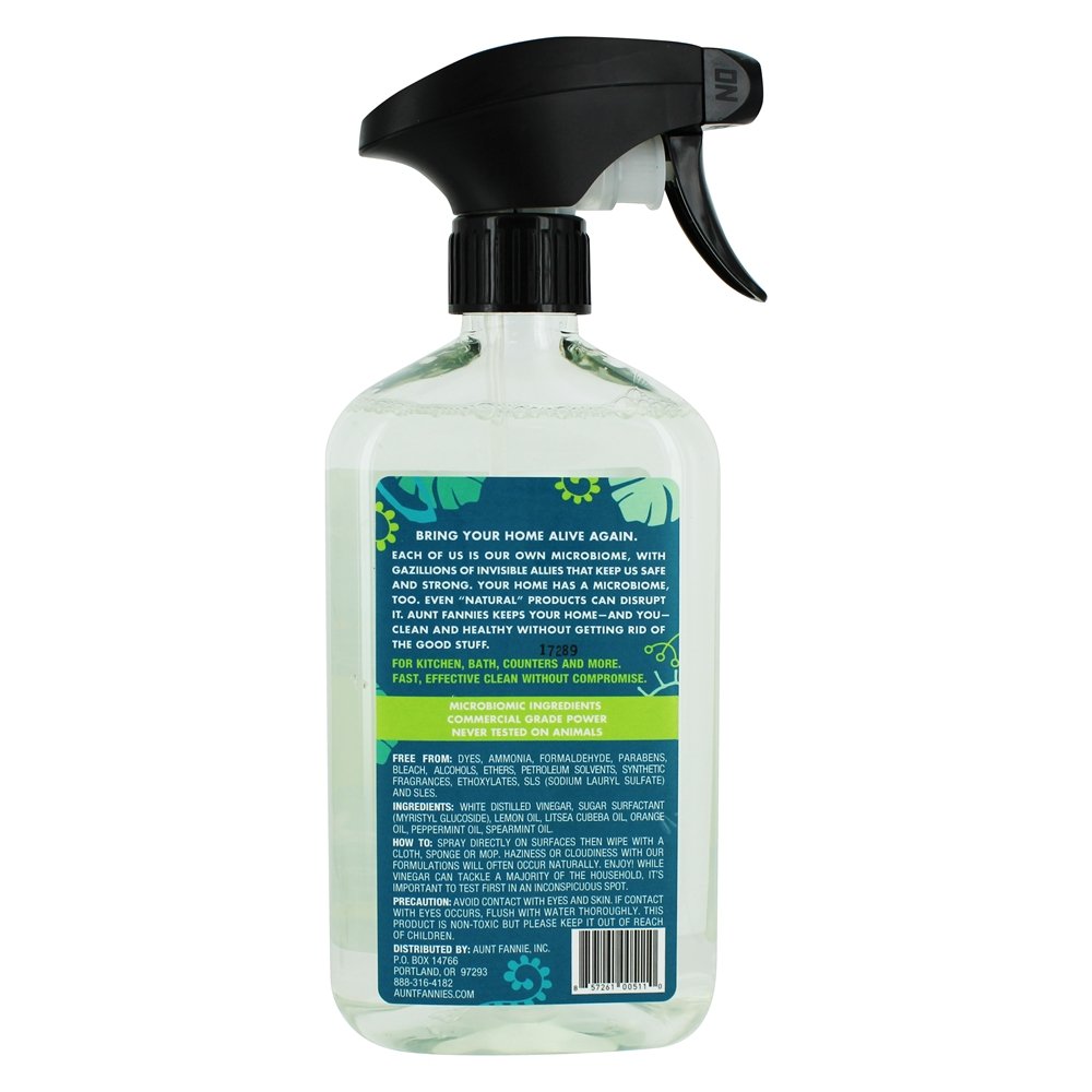 Limpeza Vinagre Superfície Spray Fresco Cal Hortelã - 16.9 fl. oz. Aunt Fannie's - Imagem 2