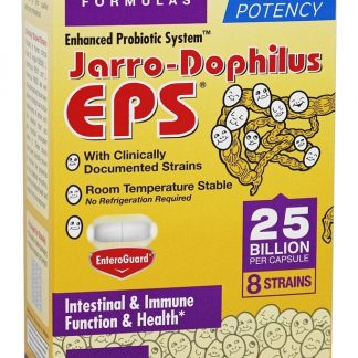 Suplemento probiótico de EPS Jarro-Dophilus 25 Bilhões de UFC - Cápsulas vegetarianas 60 Jarrow Formulas