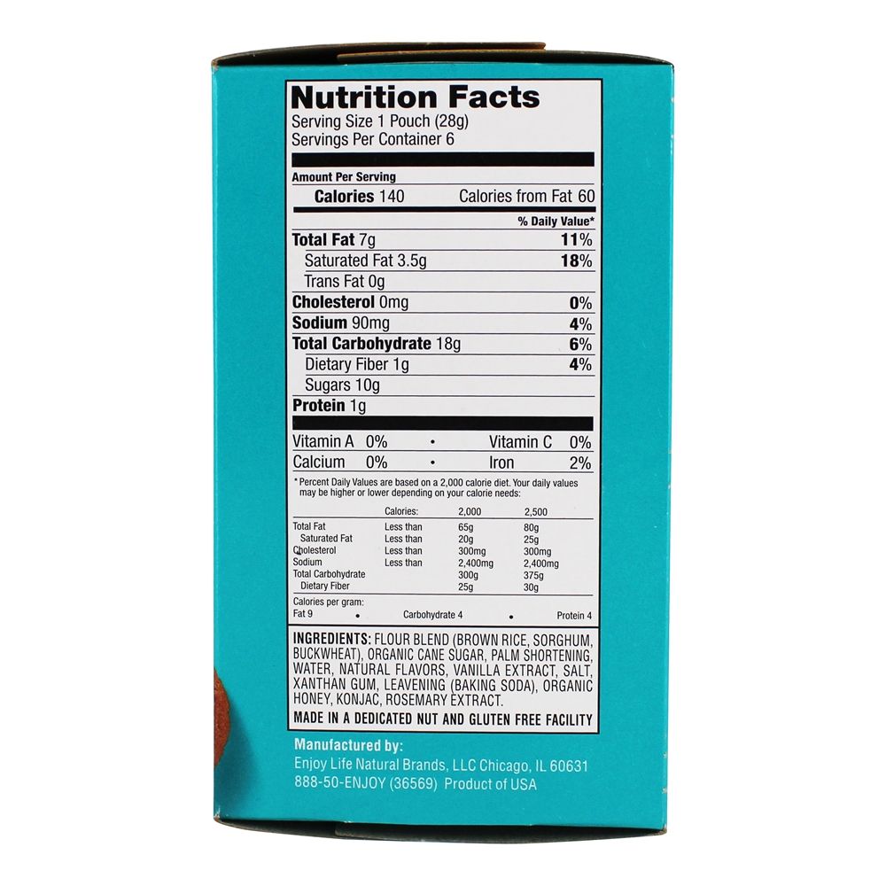 Mini biscoitos crocantes e sem alergias sem glúten Baunilha Mel Graham - 6 Pacote (s) Enjoy Life Foods - Imagem 3