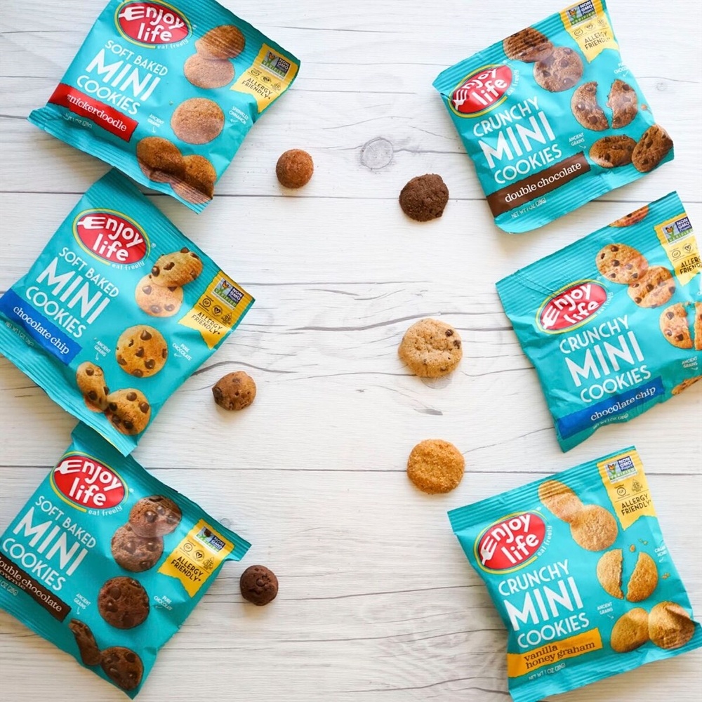 Mini biscoitos crocantes e sem alergias sem glúten Baunilha Mel Graham - 6 Pacote (s) Enjoy Life Foods - Imagem 7