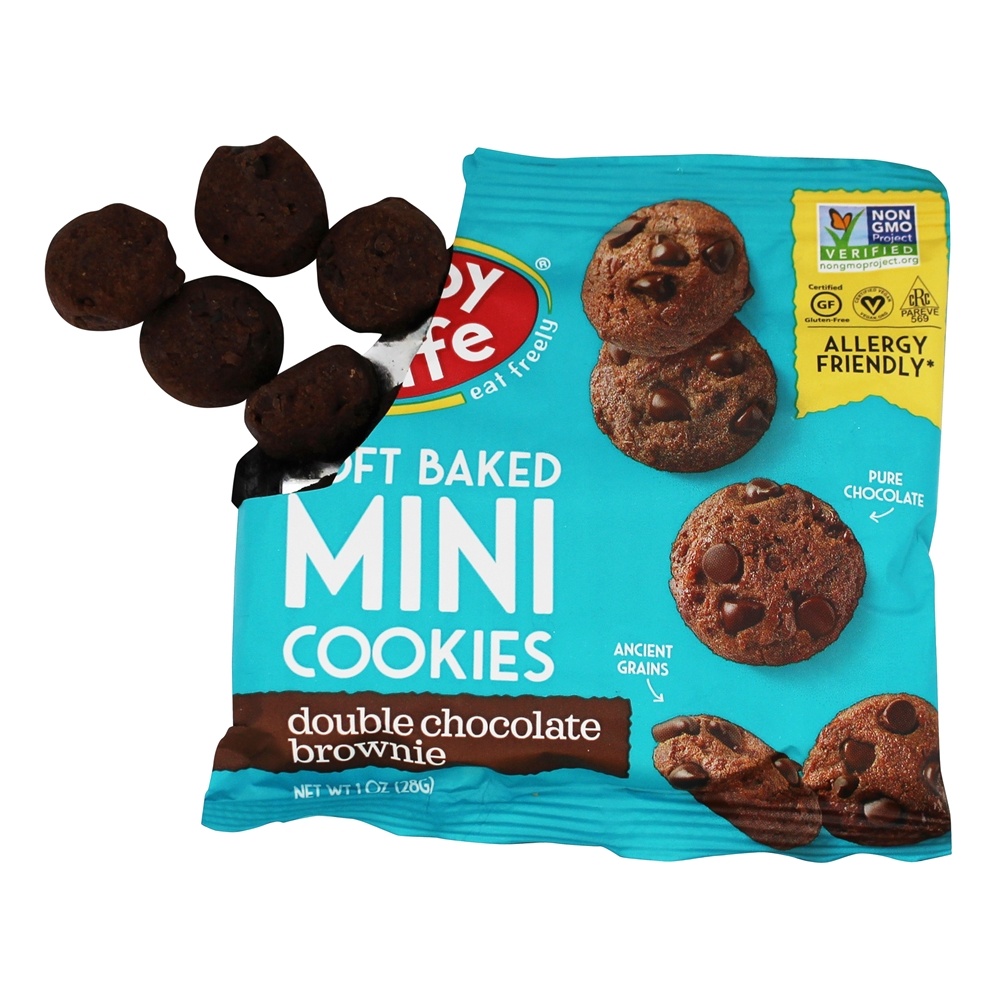 Sem alérgenos sem glúten, macio, cozido, mini biscoitos, duplo chocolate brownie - 6 Pacote (s) Enjoy Life Foods - Imagem 5